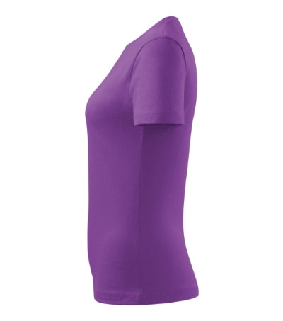 MALFINI BASIC Women's T-shirt in purple - promotional clothing printed with your company logo
