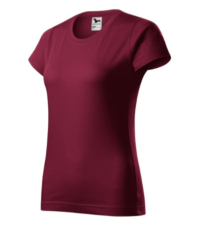 MALFINI BASIC Women's T-shirt in garnet - promotional clothing printed with your company logo