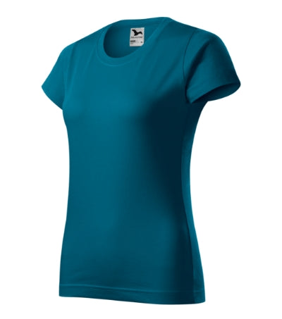 MALFINI BASIC Women's T-shirt in petrol blue - promotional clothing printed with your company logo