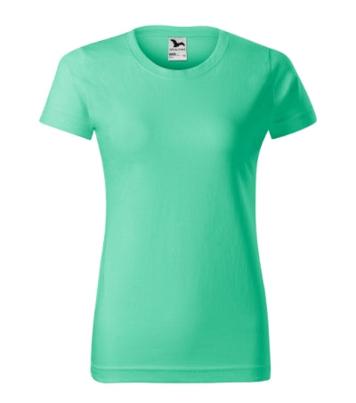 MALFINI BASIC Women's T-shirt in mint - promotional clothing printed with your company logo