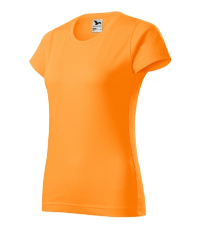 MALFINI BASIC Women's T-shirt in tangerine orange - promotional clothing printed with your company logo