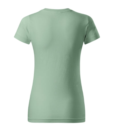 MALFINI BASIC Women's T-shirt in sage - promotional clothing printed with your company logo