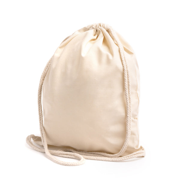 CANEA - Drawstring backpack in RPET polyester with 150 gsm cotton touch