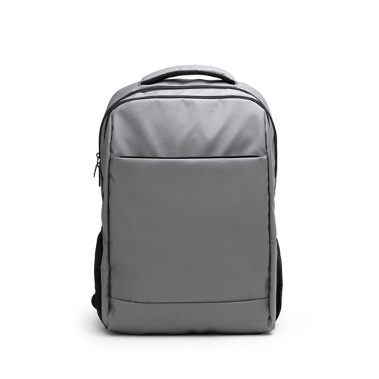 Stamina BRUNEN PU leather backpack in grey - promotional merchandise printed with your company logo