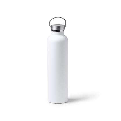 Stamina FRESKI Stainless steel thermal bottle in white - promotional merchandise printed with your company logo