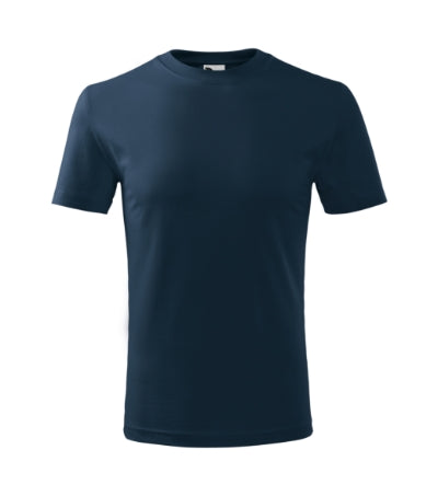 MALFINI CLASSIC NEW Kids' T-shirt in navy blue - promotional clothing printed with your company logo