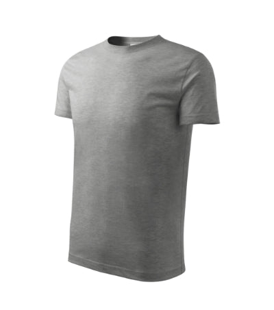 MALFINI CLASSIC NEW Kids' T-shirt in dark gray melange - promotional clothing printed with your company logo