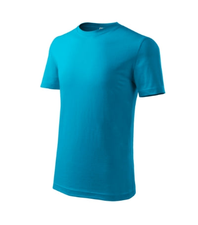 MALFINI CLASSIC NEW Kids' T-shirt in blue atoll - promotional clothing printed with your company logo