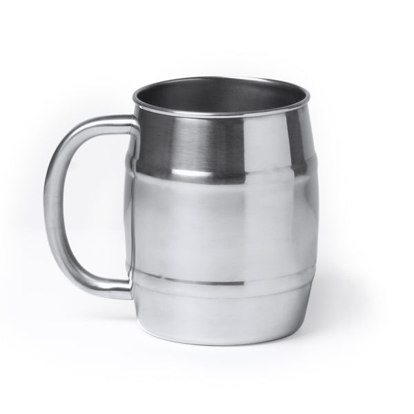 Stamina NAROK Stainless steel jar in silver - promotional merchandise printed with your company logo