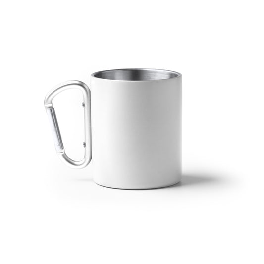Stamina NASIK Recycled stainless steel thermal cup 300 ml in white - promotional merchandise printed with your company logo