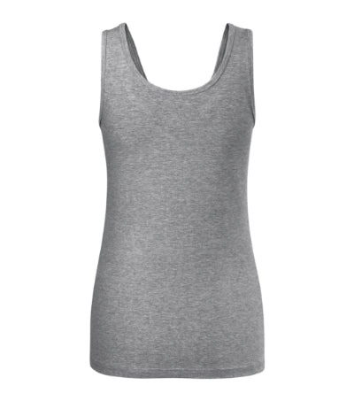 MALFINI TRIUMPH Women's top in dark gray melange - promotional clothing printed with your company logo