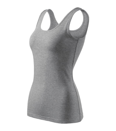 MALFINI TRIUMPH Women's top in dark gray melange - promotional clothing printed with your company logo