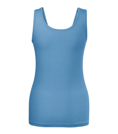 MALFINI TRIUMPH Women's top in azure blue - promotional clothing printed with your company logo