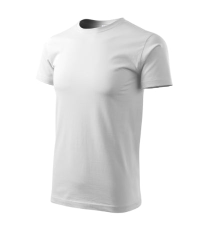 MALFINI HEAVY NEW Unisex T-shirt in white - promotional clothing printed with your company logo