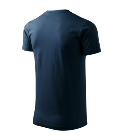 MALFINI HEAVY NEW Unisex T-shirt in navy blue - promotional clothing printed with your company logo