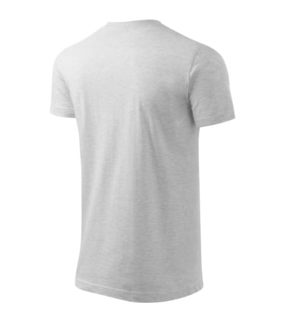 MALFINI HEAVY NEW Unisex T-shirt in ash melange - promotional clothing printed with your company logo