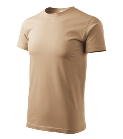 MALFINI HEAVY NEW Unisex T-shirt in sand - promotional clothing printed with your company logo