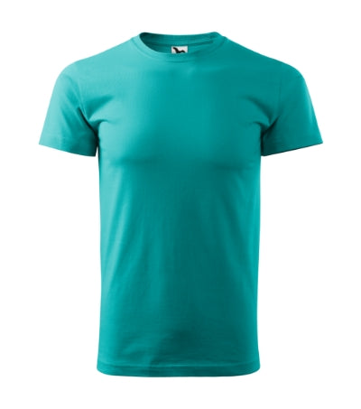 MALFINI HEAVY NEW Unisex T-shirt in emerald - promotional clothing printed with your company logo