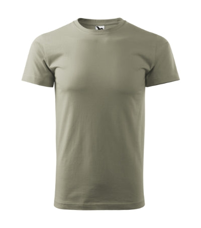 MALFINI HEAVY NEW Unisex T-shirt in light khaki - promotional clothing printed with your company logo