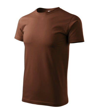 MALFINI HEAVY NEW Unisex T-shirt in chocolate - promotional clothing printed with your company logo