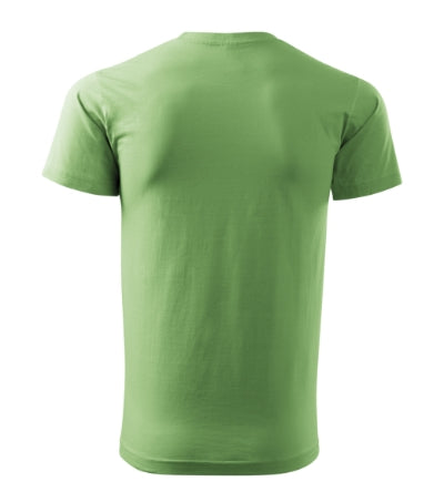 MALFINI HEAVY NEW Unisex T-shirt in grass green - promotional clothing printed with your company logo