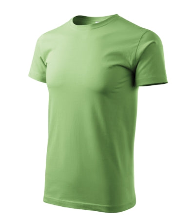 MALFINI HEAVY NEW Unisex T-shirt in grass green - promotional clothing printed with your company logo