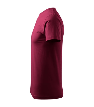MALFINI HEAVY NEW Unisex T-shirt in garnet - promotional clothing printed with your company logo