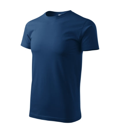 MALFINI HEAVY NEW Unisex T-shirt in midnight blue - promotional clothing printed with your company logo