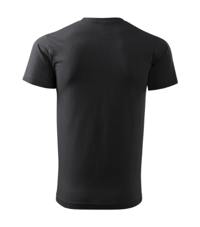 MALFINI HEAVY NEW Unisex T-shirt in ebony gray - promotional clothing printed with your company logo