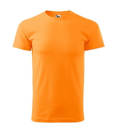 MALFINI HEAVY NEW Unisex T-shirt in tangerine orange - promotional clothing printed with your company logo