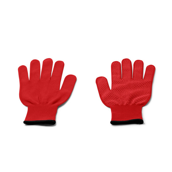 Stamina YASTIN Comfortable and elastic nylon work gloves in red - promotional merchandise printed with your company logo