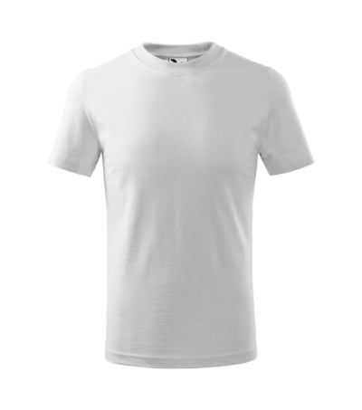 MALFINI BASIC Kids' T-shirt in white - promotional clothing printed with your company logo