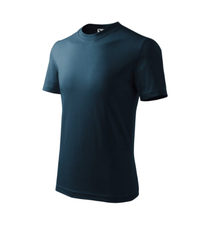 MALFINI BASIC Kids' T-shirt in navy blue - promotional clothing printed with your company logo