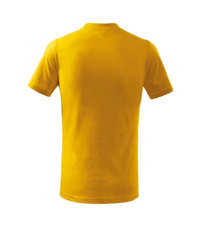 MALFINI BASIC Kids' T-shirt in yellow - promotional clothing printed with your company logo