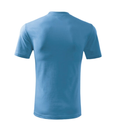 MALFINI BASIC Kids' T-shirt in azure blue - promotional clothing printed with your company logo