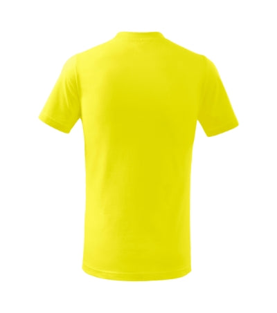 MALFINI BASIC Kids' T-shirt in lemon - promotional clothing printed with your company logo