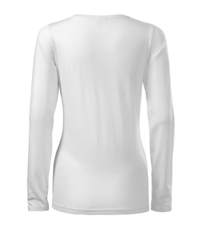 MALFINI SLIM Women's T-shirt in white - promotional clothing printed with your company logo
