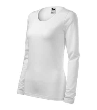 MALFINI SLIM Women's T-shirt in white - promotional clothing printed with your company logo