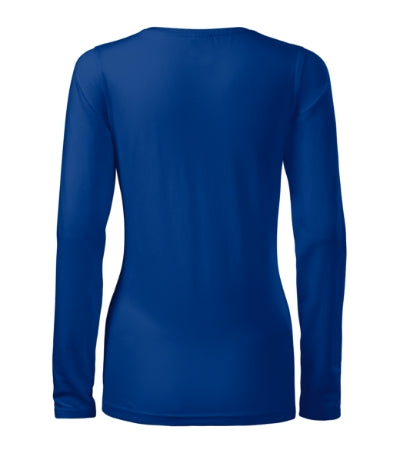 MALFINI SLIM Women's T-shirt in royal blue - promotional clothing printed with your company logo