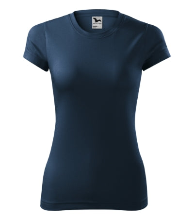 MALFINI FANTASY Women's T-shirt in navy blue - promotional clothing printed with your company logo