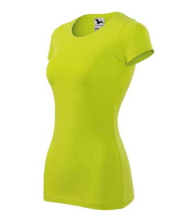 MALFINI GLANCE Women's T-shirt in lime punch - promotional clothing printed with your company logo