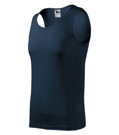 MALFINI CORE Men's top in navy blue - promotional clothing printed with your company logo