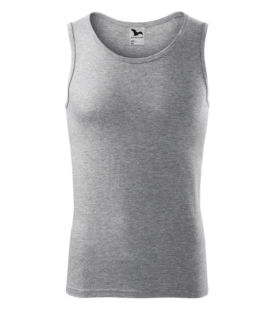 MALFINI CORE Men's top in dark gray melange - promotional clothing printed with your company logo