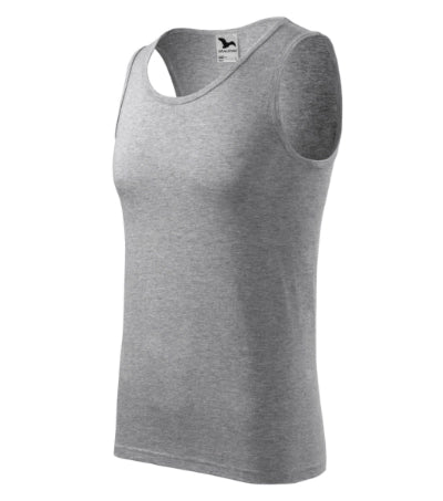 MALFINI CORE Men's top in dark gray melange - promotional clothing printed with your company logo