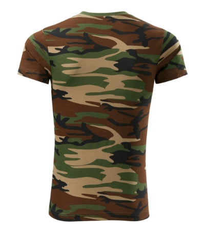 MALFINI CAMOUFLAGE Unisex T-shirt in camouflage brown - promotional clothing printed with your company logo