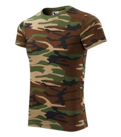 MALFINI CAMOUFLAGE Unisex T-shirt in camouflage brown - promotional clothing printed with your company logo