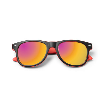 Stamina MEZEK PC (polycarbonate) sunglasses in red - promotional merchandise printed with your company logo