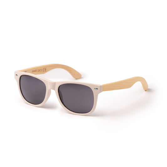 Stamina BOMER Wheat fibre and bamboo sunglasses in beige - promotional merchandise printed with your company logo