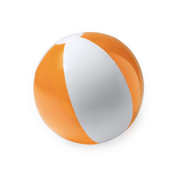 Stamina YAZOS PVC beach ball in orange - promotional merchandise printed with your company logo