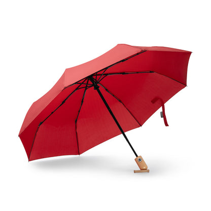 Stamina ALARIZ RPET umbrella in black - promotional merchandise printed with your company logo